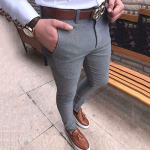 Hot Fashion Men's Slim Fit Business Formal Pants