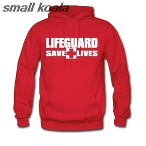 Autumn and winter 3 Side Print Lifeguard  man Hoodie